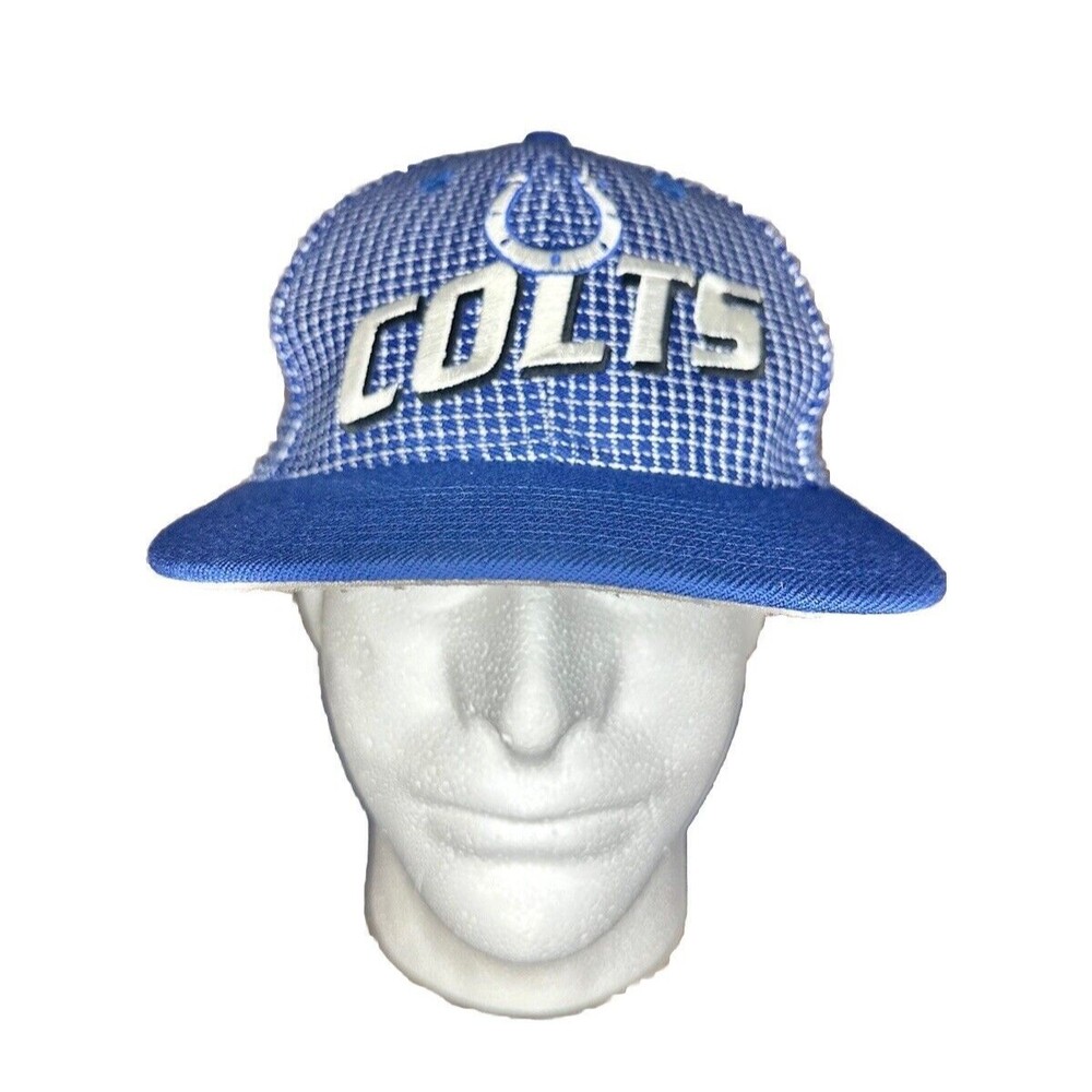 Vintage 90's Indianapolis Colts Logo Athletic Grid Adjustable Hat NWOT